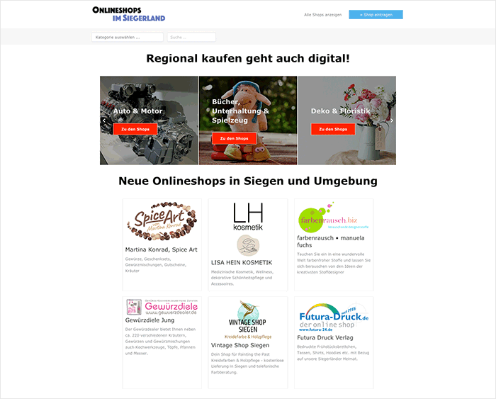 Onlineshopping in Siegen und Umgebung